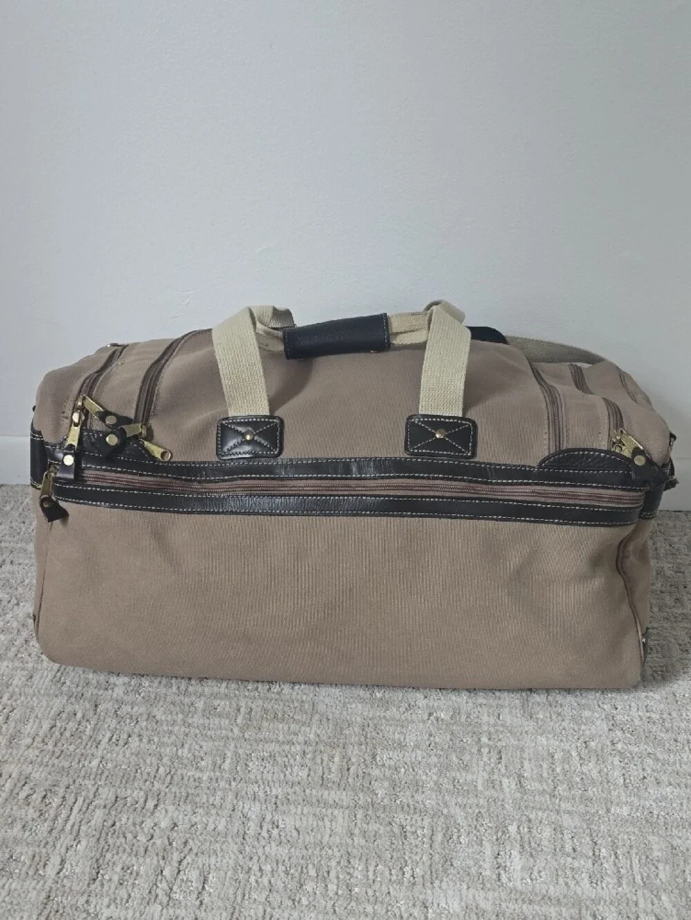 Eddie Bauer X Ford | Classic Canvas And Leather Duffle Bag
